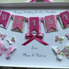 Personalised Handmade Birthday Card Mum Daughter Granddaughter Gift Boxed Pink