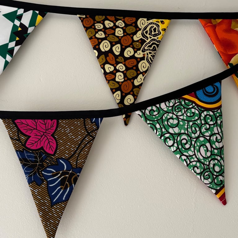 African wax cotton bunting