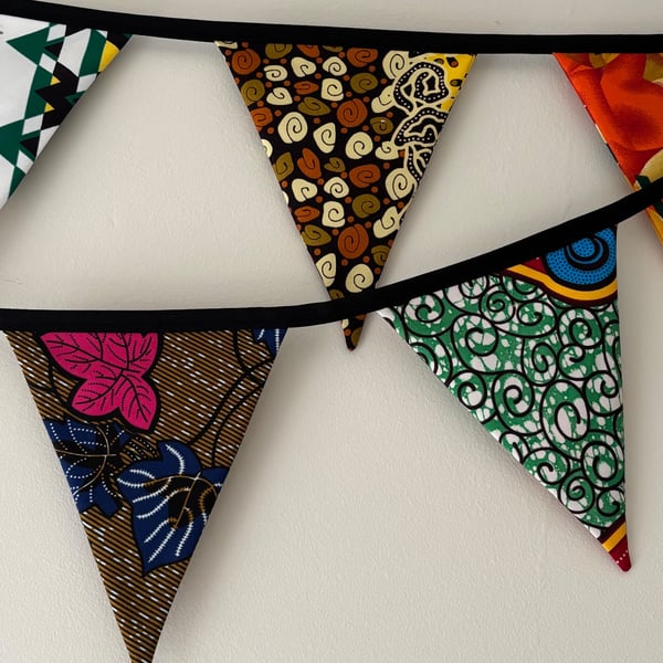 African wax cotton bunting