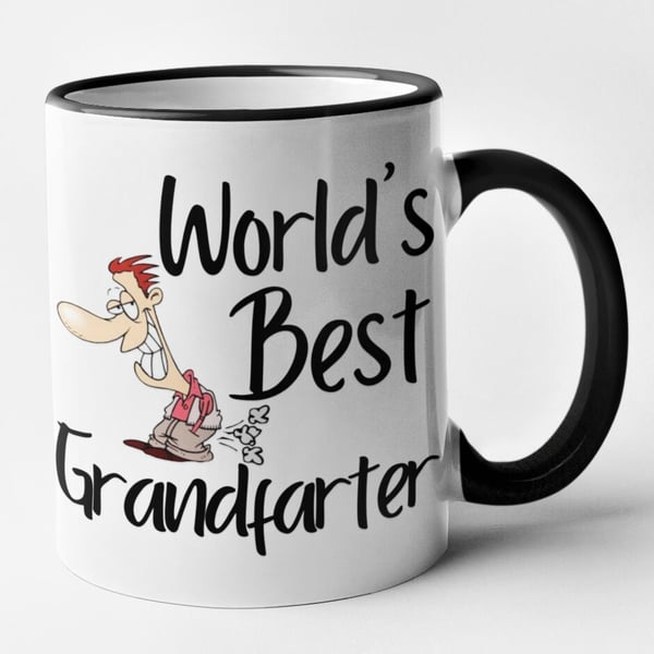 World's Best Grandfarter - Hilarious Funny Grandad Gift Grandfather Mug Gramps 