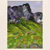 10 x 8 inch Original Artwork of a Scottish Landscape.