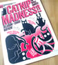Cat 'Catnip' A4 Hand Pulled Screen Print - Image 3