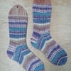 Hand knitted socks, MEDIUM, size 5-7