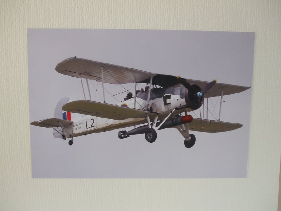Photo of a Fairy Swordfish Bi-plane.