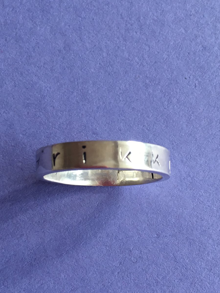 Personalised band ring
