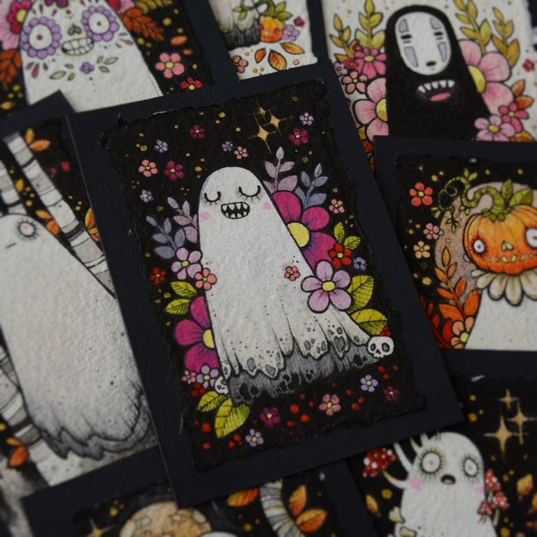 ghostober ghost - day 18 - friendly fangs