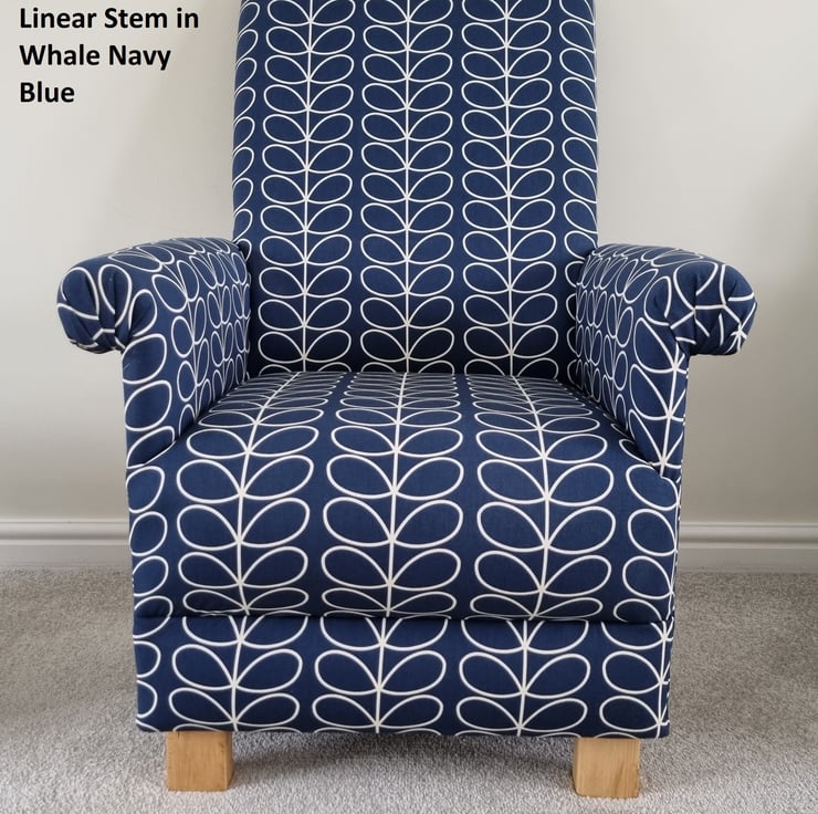Blue striped swivel chair new arrivals