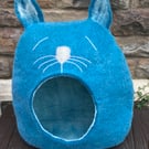 Wool felted Cozy snuggle Cat cave