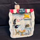  Cat Cafe Wall Plaque