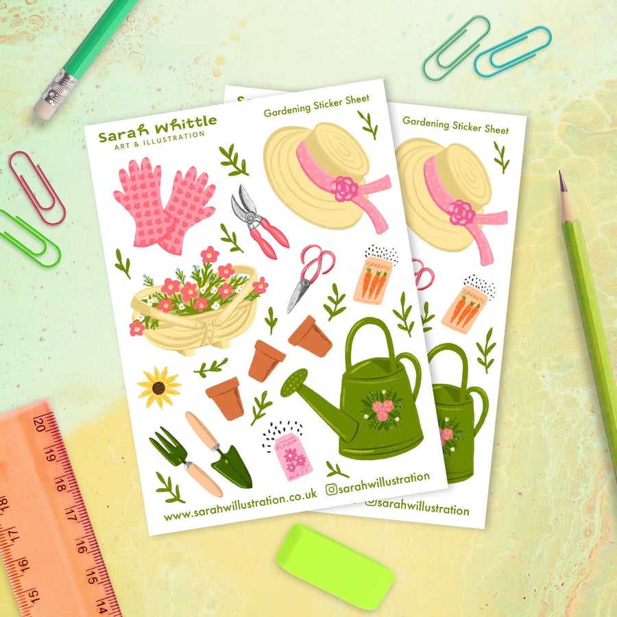 Spring Gardening Sticker Sheet