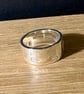 "Kingmaker" - Heavy Sterling Silver Ring - 15g - Made To Any Size - 10mm x 2.5mm - Image 6