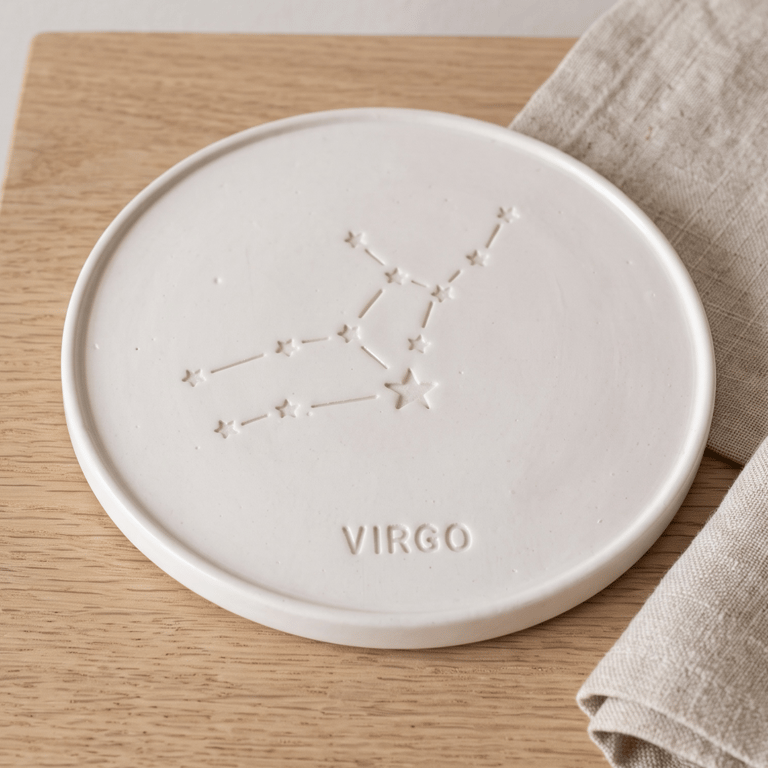 Virgo Star Sign Drinks Coaster - Sign of the Zodiac Birthday Gift