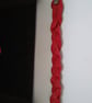 Red Leather Braided Bracelet - Image 2