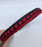 Black and Red Pleated Hairband - Image 2