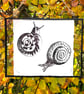 Snails Drypoint Print - Image 5