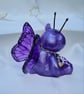 Violet - Flutter-Bear Resin Ornament - Purple  - Image 4