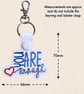 You Are Enough Keyring - Embroidered Affirmation Bag Charm - Image 5