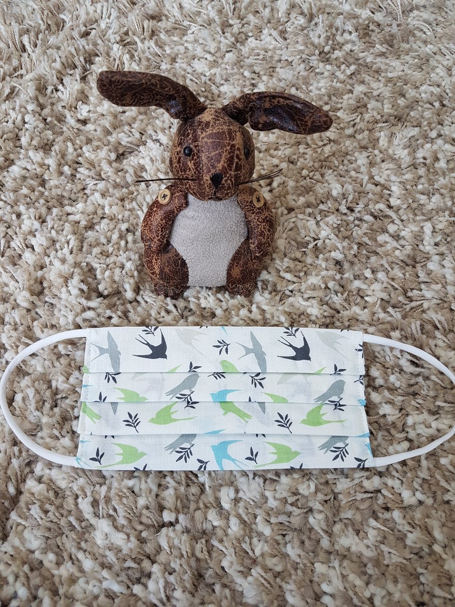 Adult  face covering - Mixed Bird Print