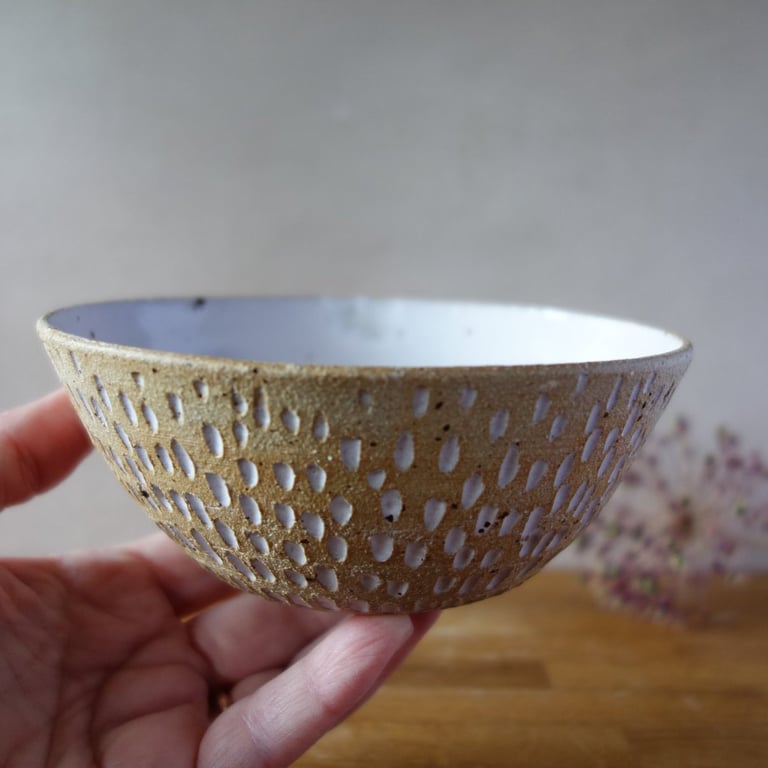 Rustic Stoneware Bowl, Handy for Trinkets