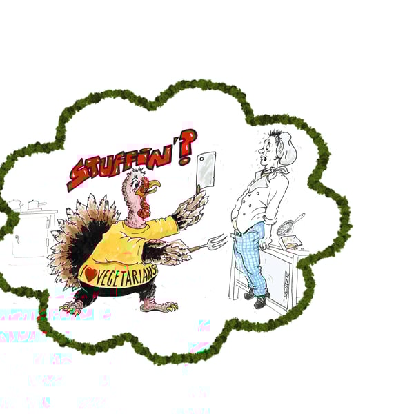 Turkey threatening Chef sticker