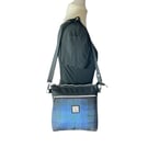 Genuine leather and Harris tweed handbag