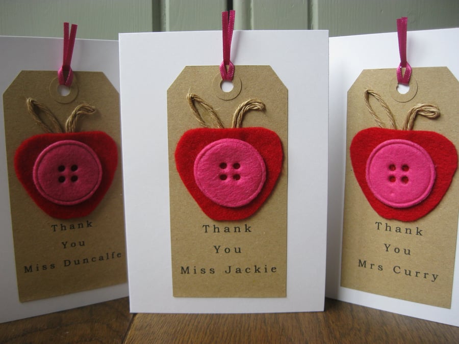 Personalised Thank You Teacher Cards