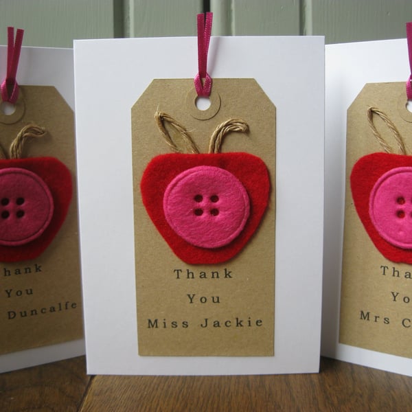 Personalised Thank You Teacher Cards