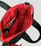 Striking Day of the Dead fabric tote bag with grab handles and crossbody strap - Image 3