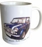 Mini 1000le 'John Cooper' Edition 1985 - 11oz Ceramic Mug - Plain or Stripy - Image 1