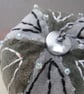 Beaded Grey Velvet Hanging Bauble - Image 4