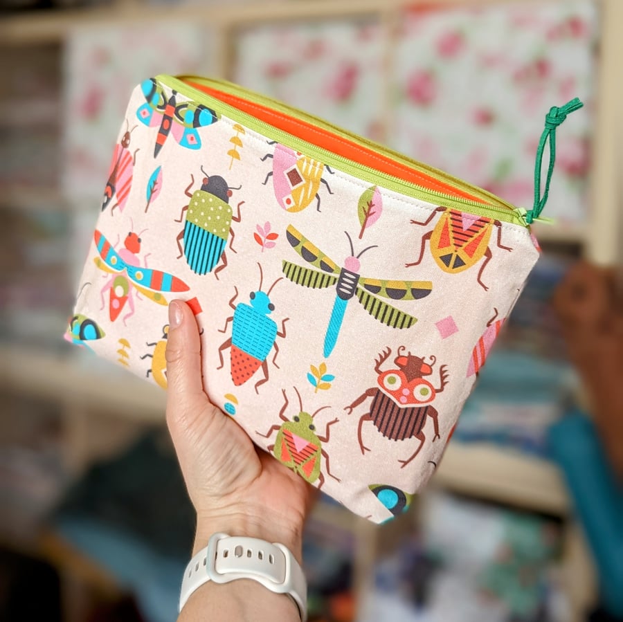 Insects Make Up Bag