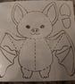 Bat Acrylic Sewing Template - Image 2