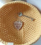 Mustard Yellow crochet basket, catch all basket - Image 5