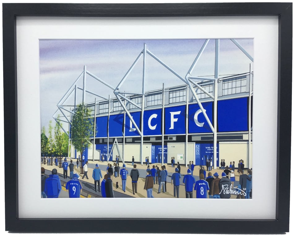 Leicester. Framed & Unframed Fine Art Print City Football Club FC Stadium Gift