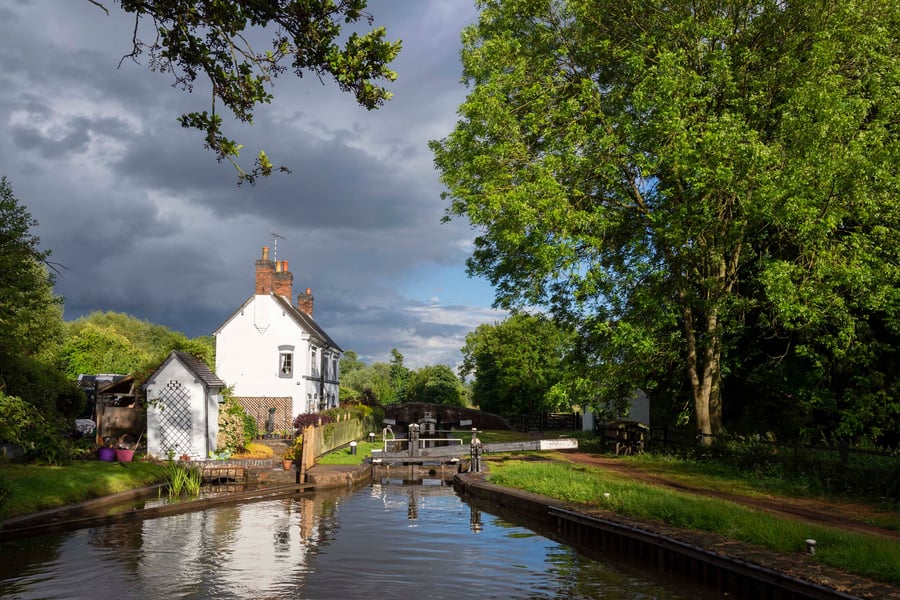Colwich Lock cottage print