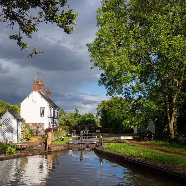Colwich Lock cottage print