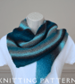 Asymmetrical Scarf Knitting Pattern The Snuggle Scarf PDF Print & Knit Yourself