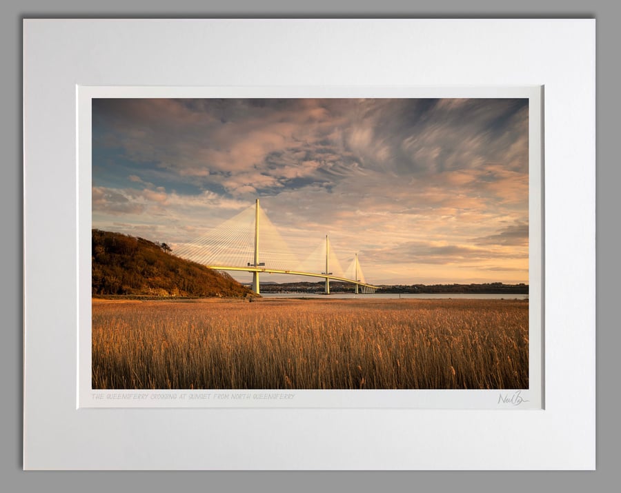 The Queensferry Crossing Forth Bridge Scotland - A3 (50x40cm) Unframed Print