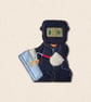 Welder Gingerbread Decoration - Embroidered Welding Character