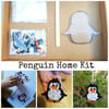 Fused Glass Penguin Make at Home Kits, suitable for all ages