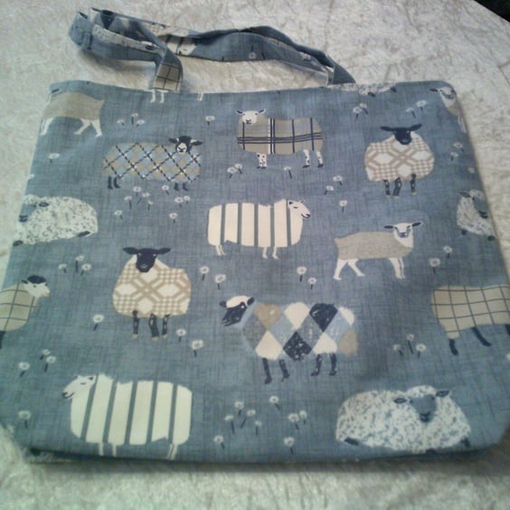 Denim Blue Fabric Bag
