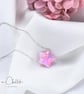 Large Light Blue Star 3D Fir Opal Necklace with 925 Sterling Silver Chain - Image 5