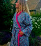 Handmade Liberty Fabric Dressing Gown – Authentic Tana Lawn Luxury Robe 