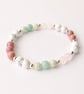 Rhodonite, Howlite, Rose Quartz & Amazonite Bracelet - Handmade Gift - Image 3