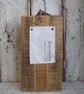 Handmade Rainbow Heart Wooden Clock, Rustic Reclaimed Wood Mantel Clock - Image 2