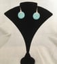 Round Mint Drop Earrings - Image 5
