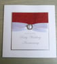40th ruby wedding anniversary congratulations card, personalised, handmade - Image 2