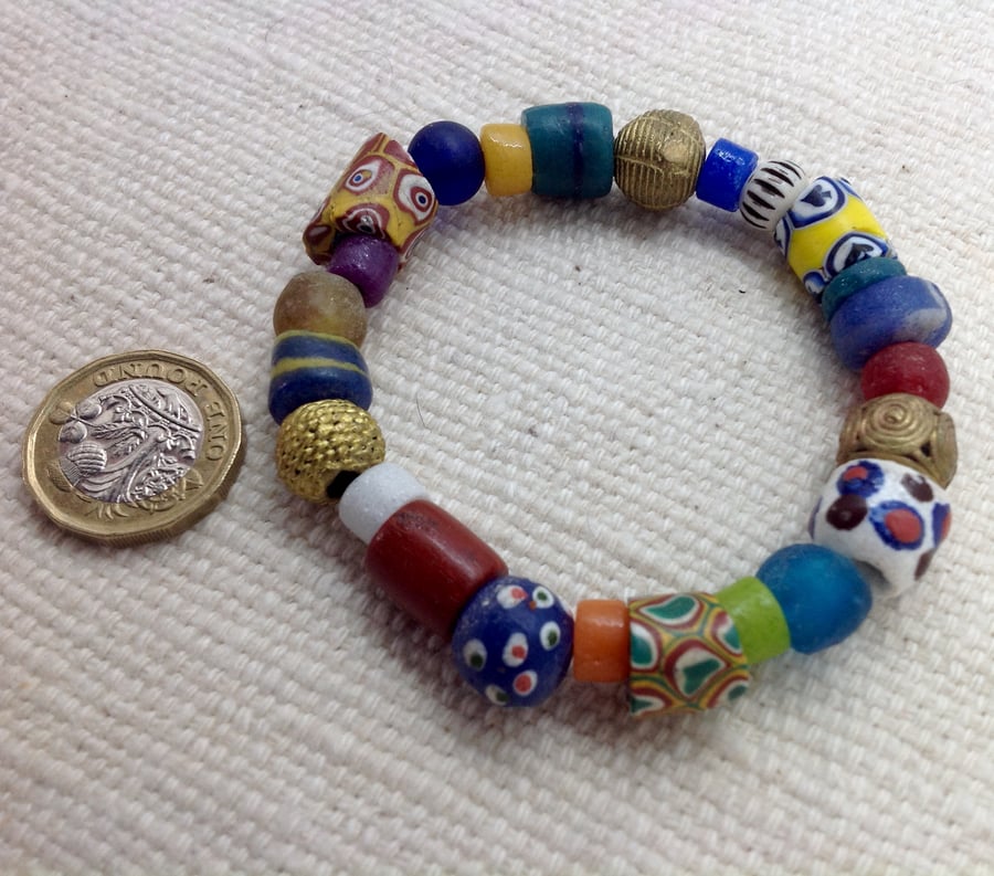 A bracelet for bead lovers with some unusual old beads