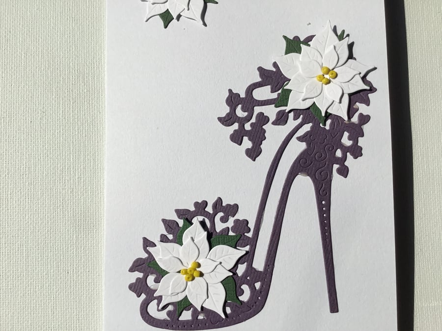 Pretty shoe Christmas card