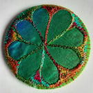 Perfectly Imperfect Badge 58mm Multicoloured Flower Badge 
